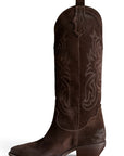 Tall Texan in suede - Sahara