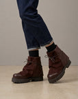 Anfibio alto in pelle marrone - Clarissa