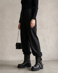 Anfibio con fibbie in pelle nero - Adele