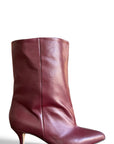 Bottine en cuir bordeaux - MRS LOW New