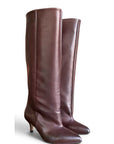 Botte en cuir marron foncé - MRS SMALL New