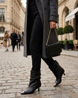 Tronchetto in pelle nero - Chrome low