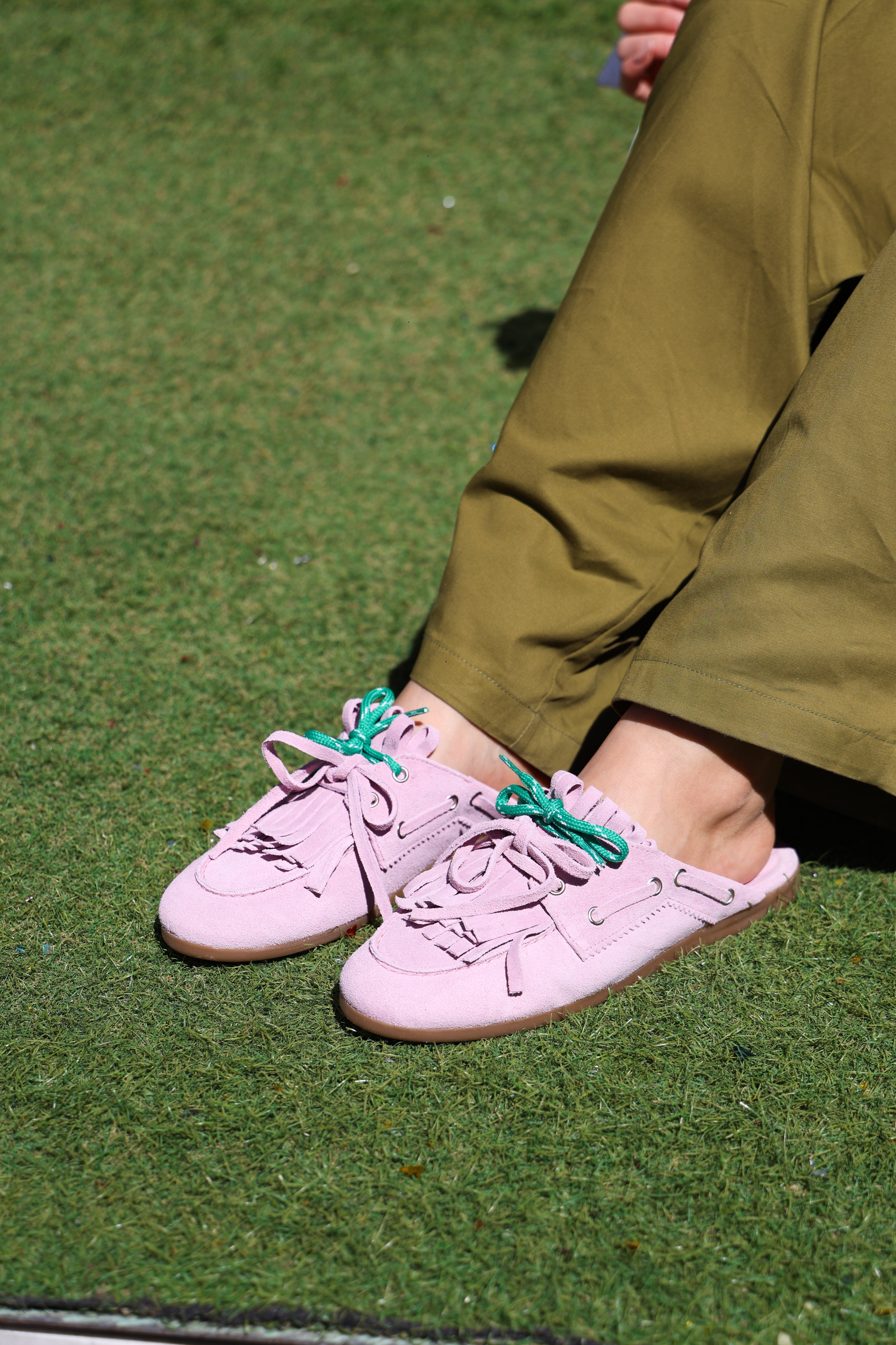 Pink suede clogs - Dandy