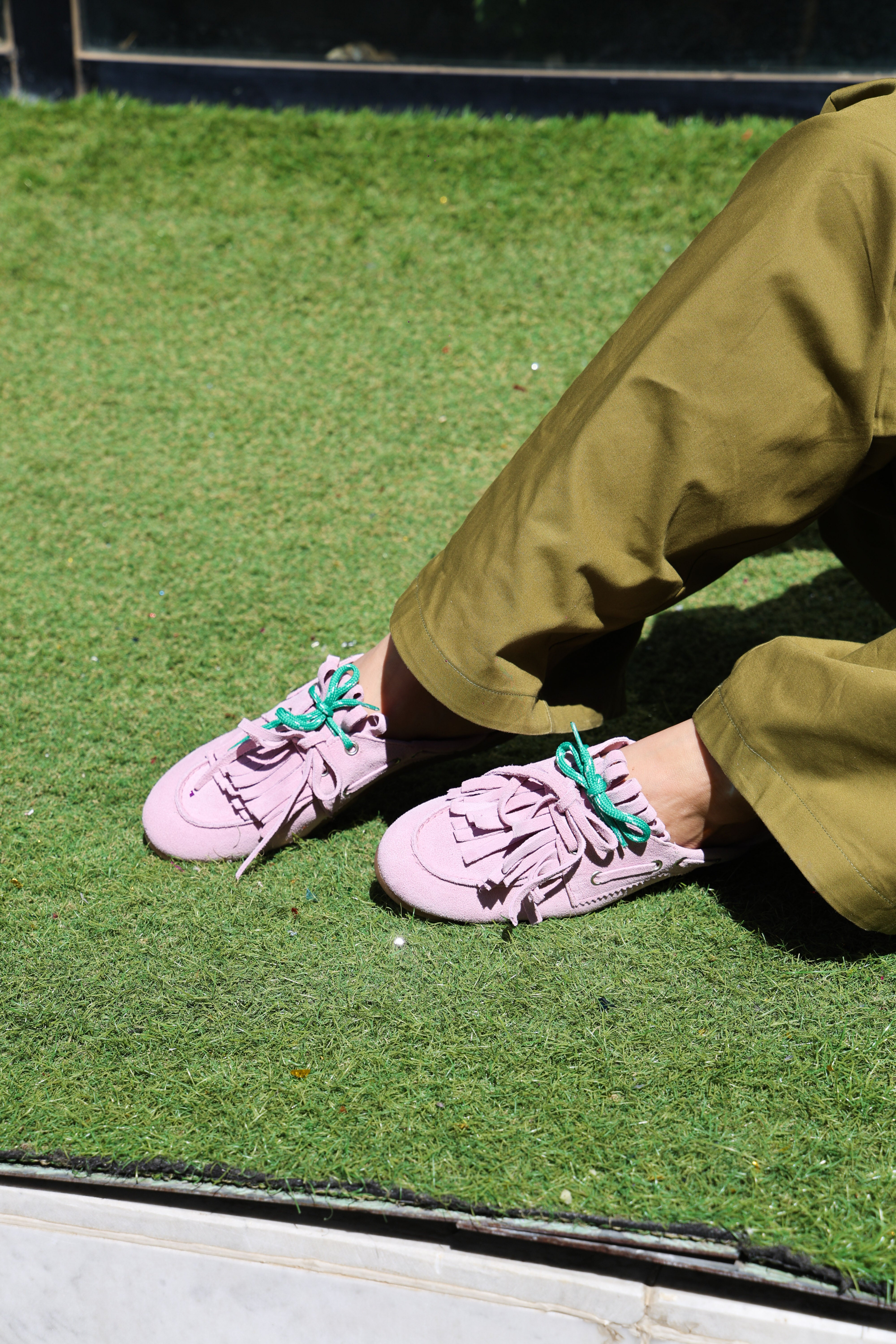 Pink suede clogs - Dandy