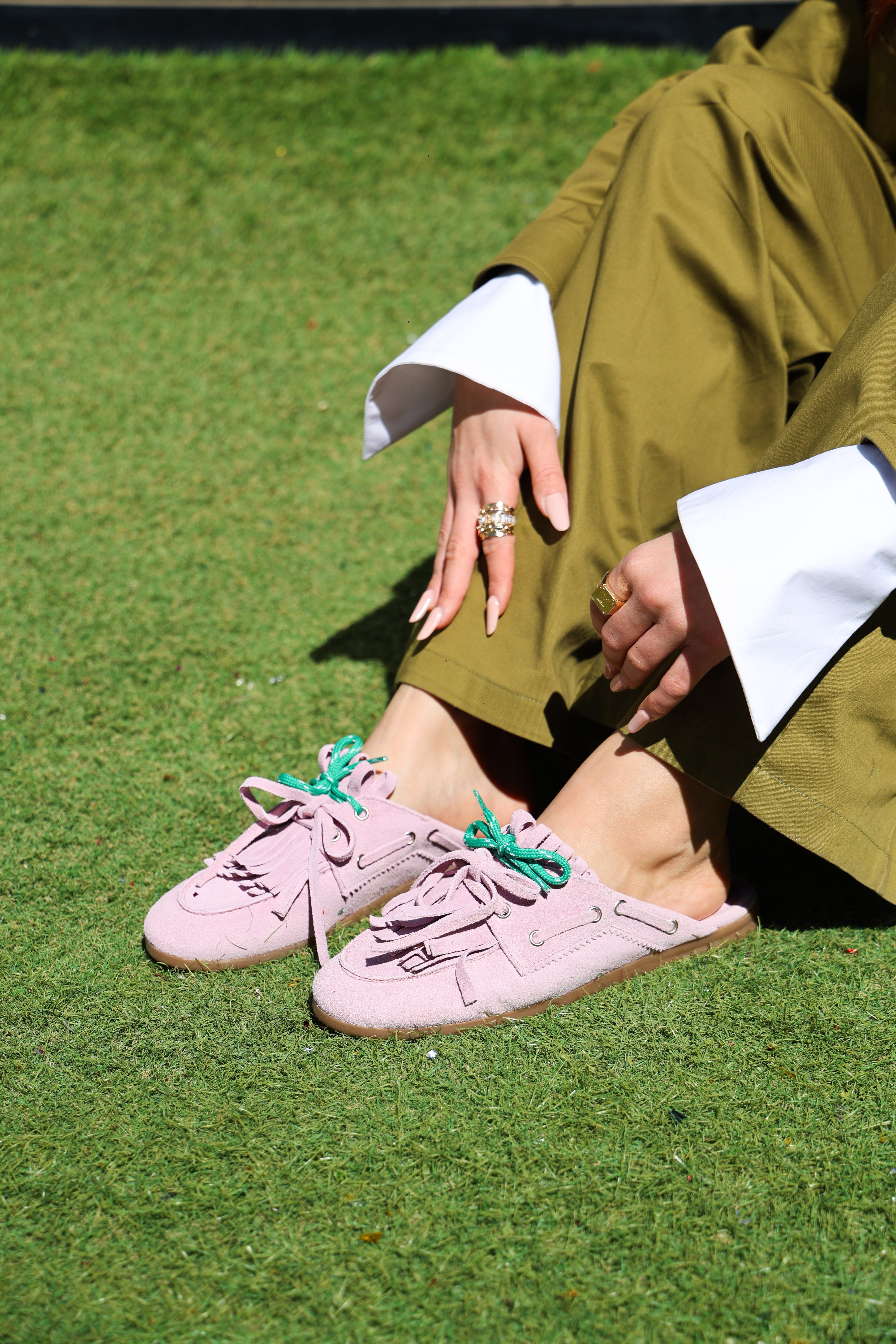 Pink suede clogs - Dandy