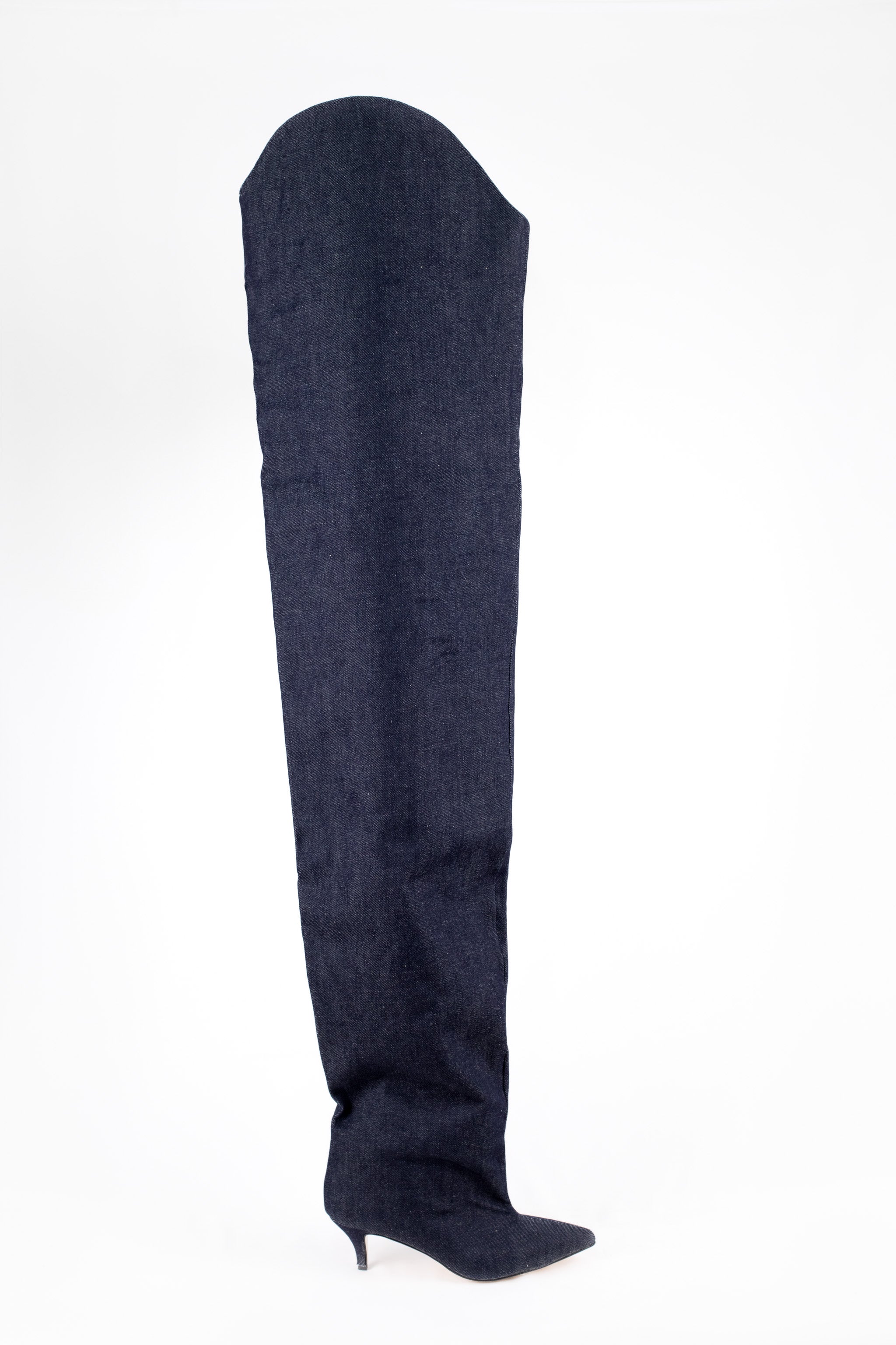 Stivale alto ai fianchi in jeans - MRS-ALA