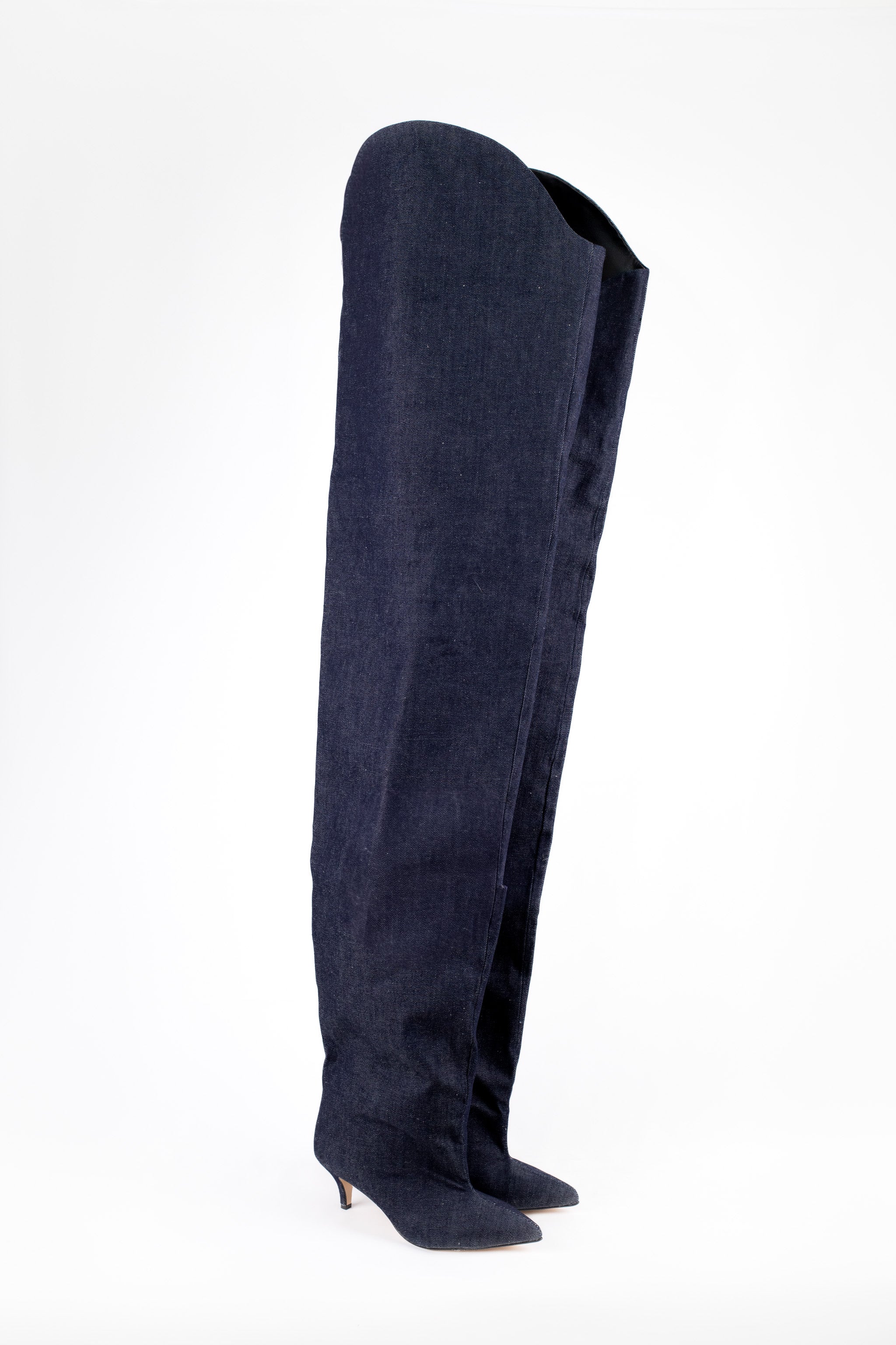 Stivale alto ai fianchi in jeans - MRS-ALA