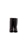 Stivaletto spuntato in pelle nero - MRS LOW WEDGE New