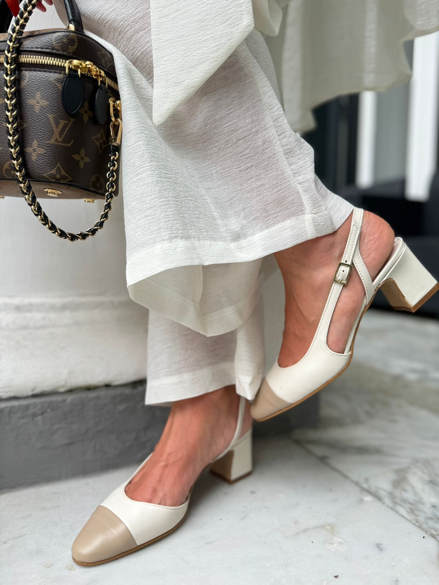 Slingback elegance