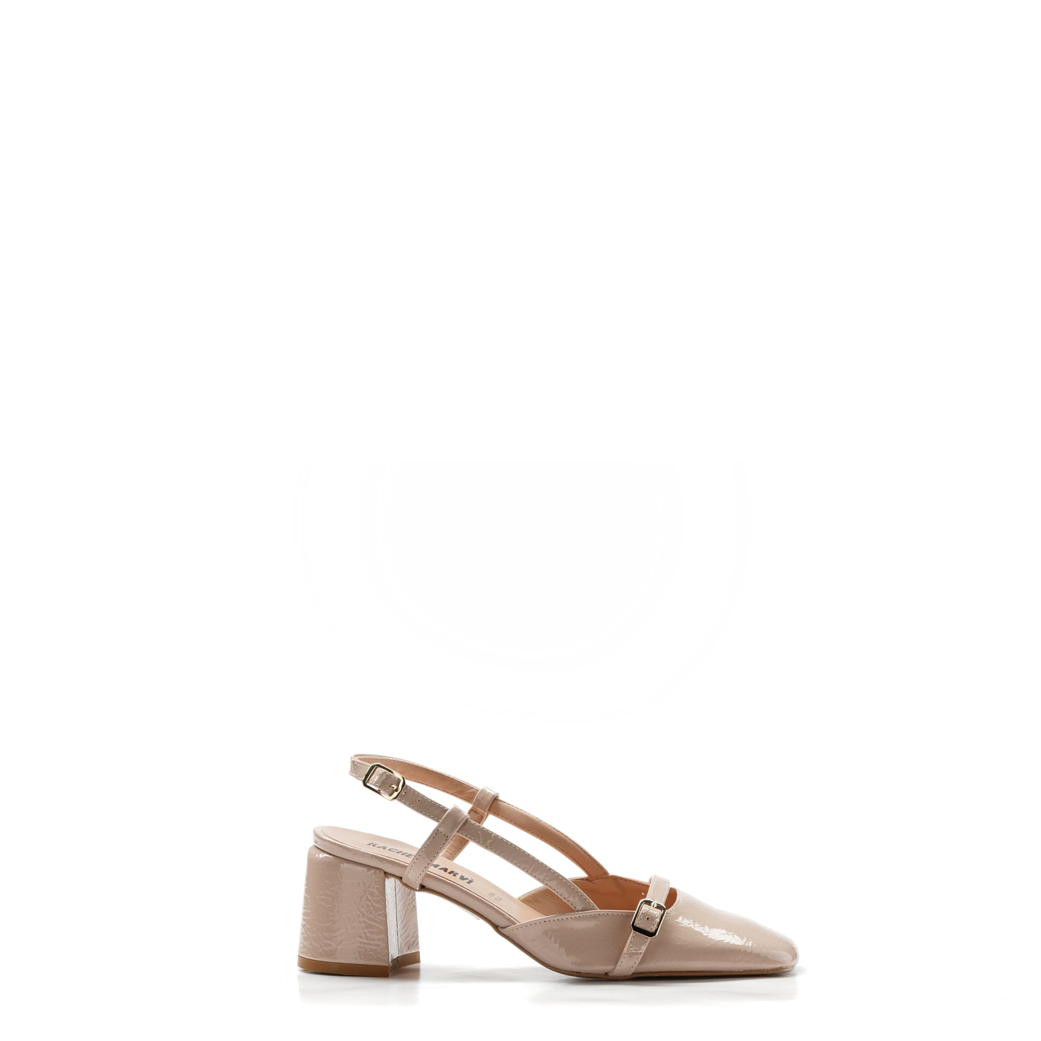 Slingback in vernice con cinturino basso - Ryana