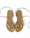 Sandalo basso con lacci e strass - Antea SS25