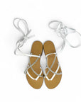 Sandalo basso con lacci e strass - Antea SS25
