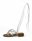 Sandalo basso con lacci e strass - Antea SS25