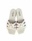 Ciabatta con fascia ad intreccio in pelle - Molly braided SS25