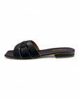 Ciabatta con fascia ad intreccio in pelle - Molly braided SS25