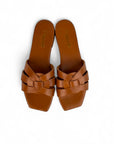 Ciabatta con fascia ad intreccio in pelle - Molly braided SS25