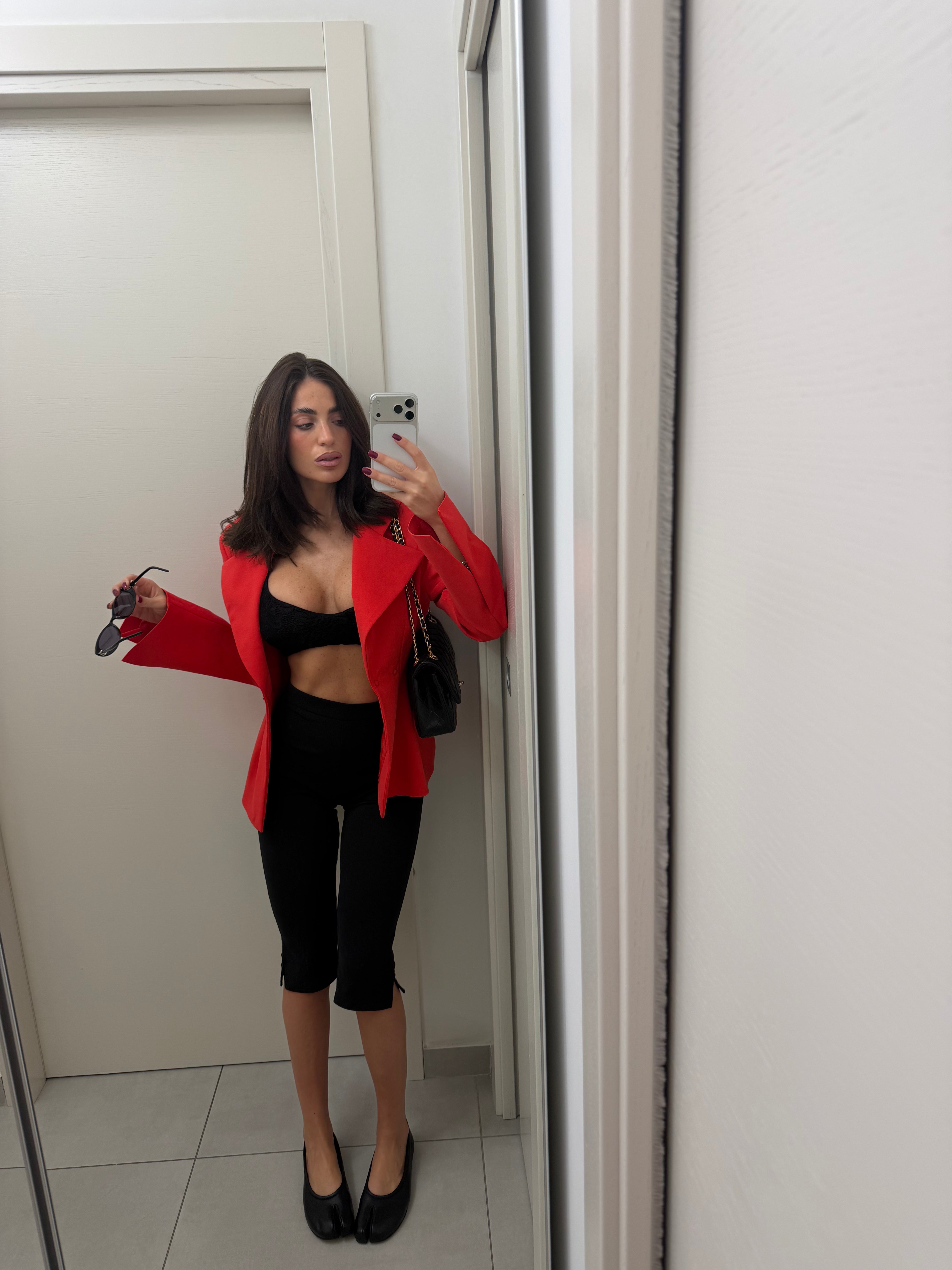 Ballerina in pelle nero - MRS TABI