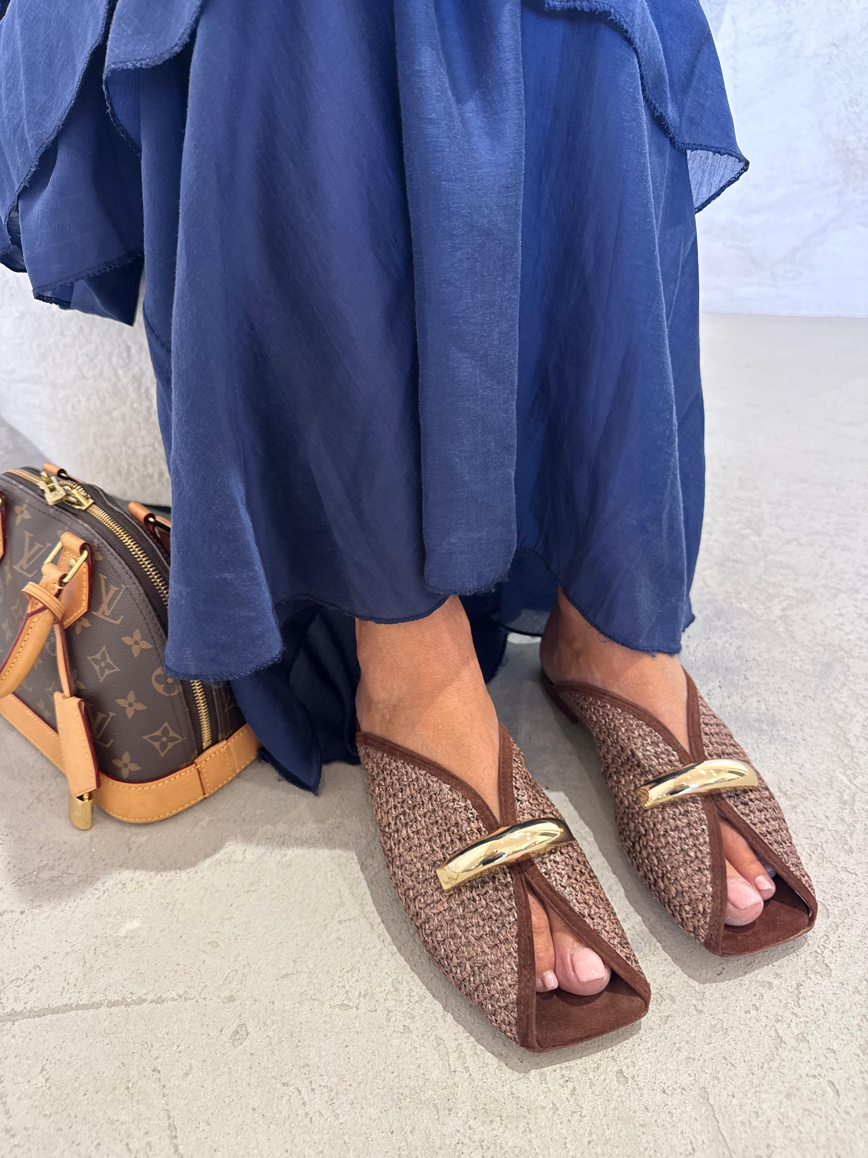 Sabot in raffia - Denise