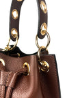 Borsa secchiello con fibbie oro - Ester