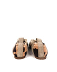 Ballerina with square toe in black leather - Audrey New