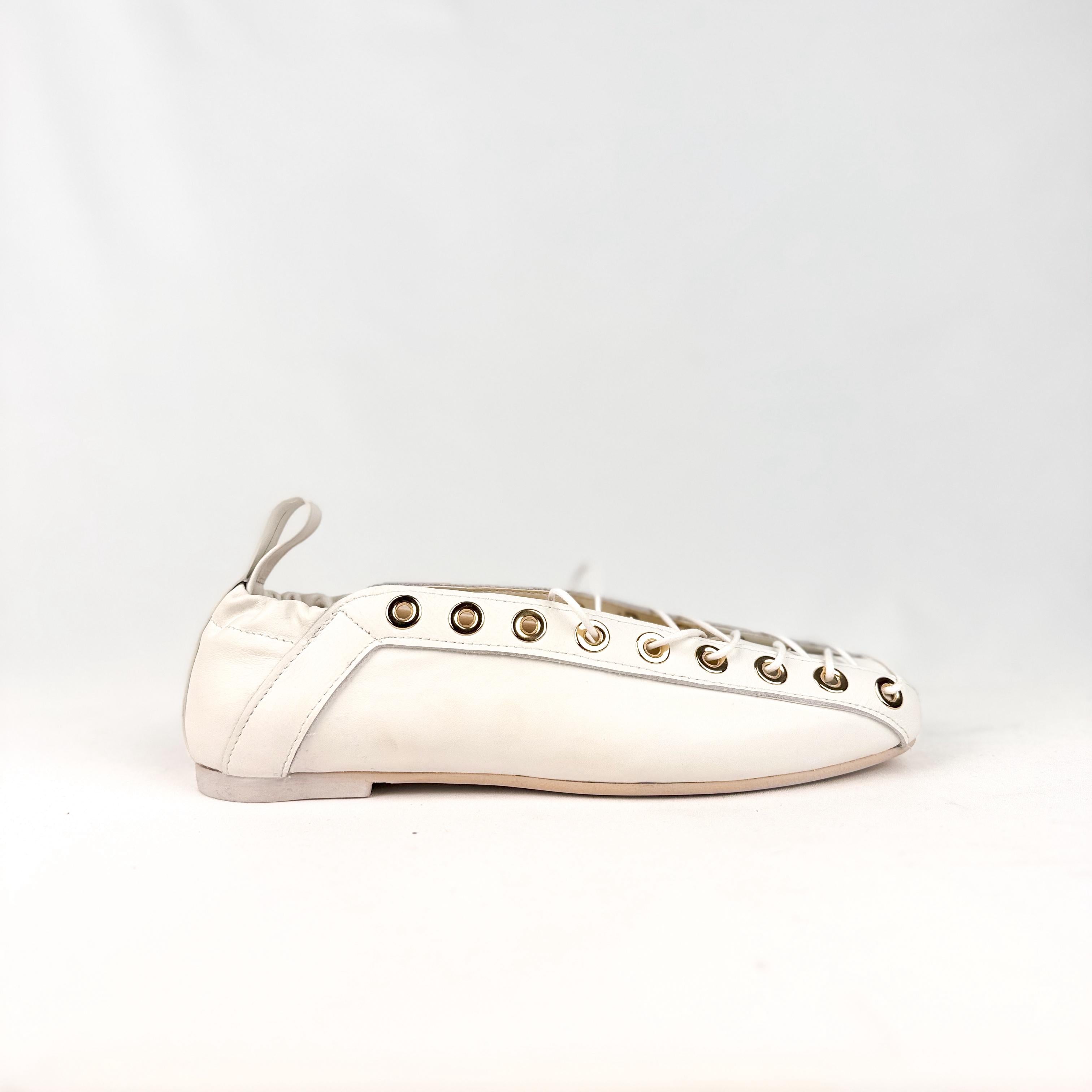 Ballerina with square toe in black leather - Audrey New
