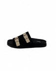 Ciabatta in jeans con fibbie - Sarah