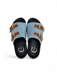 Ciabatta in jeans con fibbie - Sarah