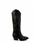 Texano con bande laterali in pelle nero - Iris