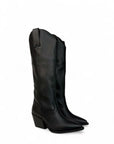 Texano con bande laterali in pelle nero - Iris