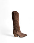 Texano con bande laterali in camoscio marrone - Iris