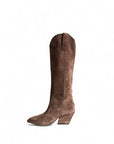 Texano con bande laterali in camoscio marrone - Iris