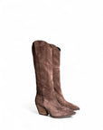 Texano con bande laterali in camoscio marrone - Iris