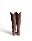 Texano con bande laterali in camoscio marrone - Iris