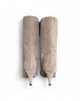 Stivaletto in camoscio taupe - MRS LOW SQUARE