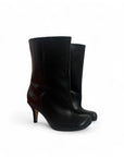Stivaletto in pelle nero - MRS LOW SQUARE