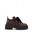 Sneakers in pelle bordeaux con lacci - Mexico