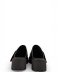 Sabots en cuir noir - Fabula