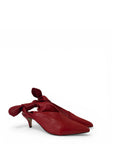 Leather mule with bow - Taylor