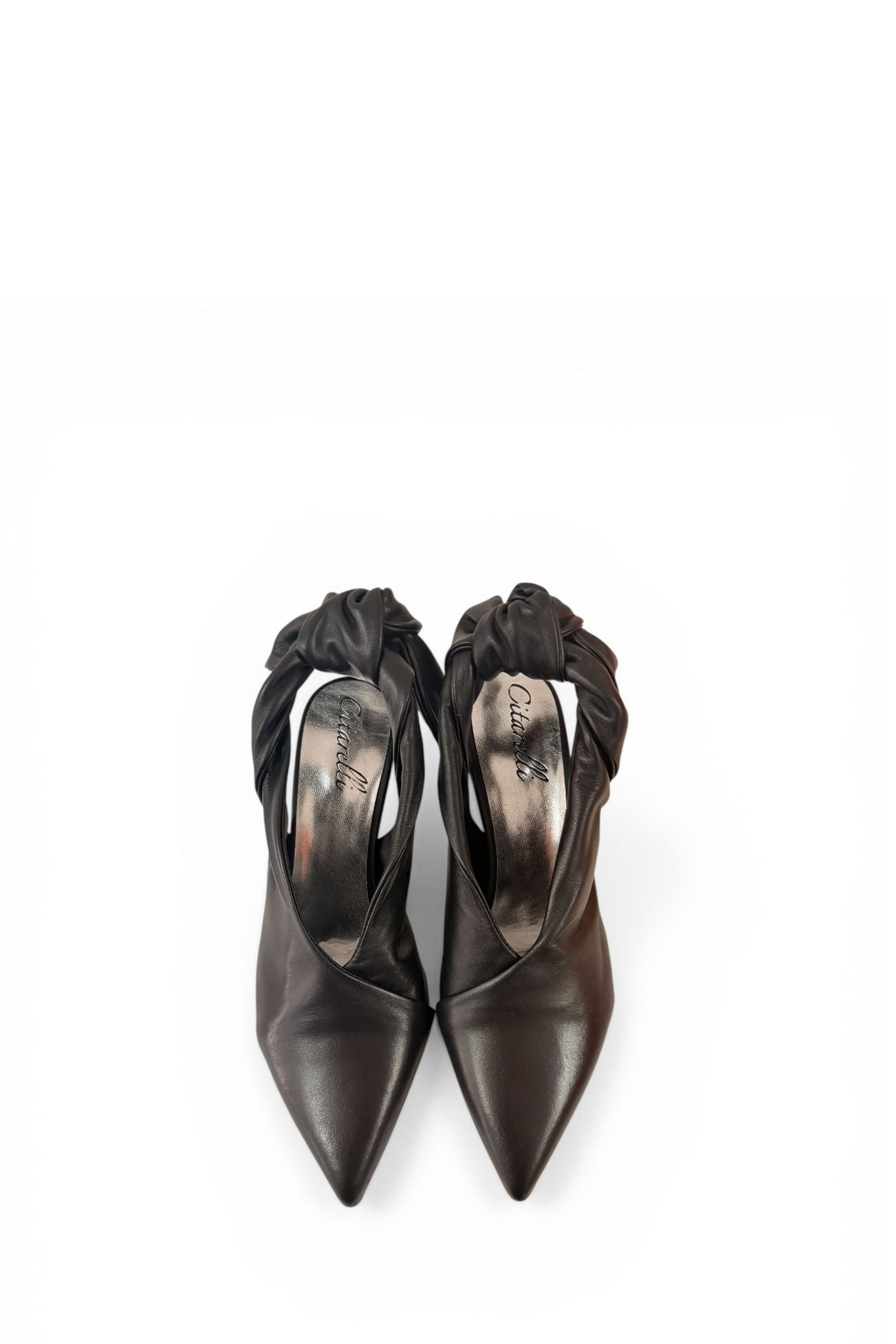 Leather mule with bow - Taylor