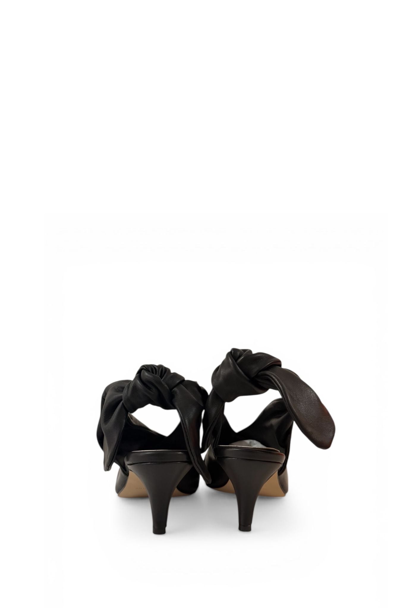 Leather mule with bow - Taylor