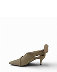 Leather mule with bow - Taylor