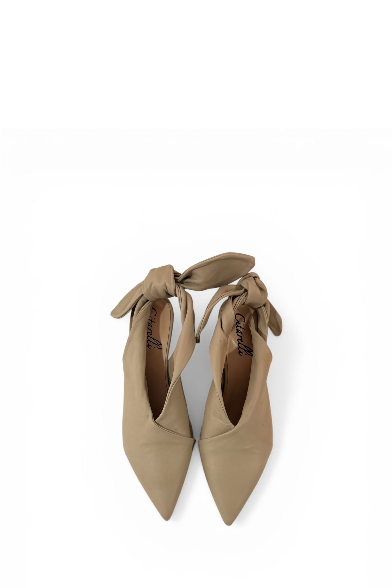 Leather mule with bow - Taylor
