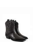 Texano basso in pelle nero - Sahara low