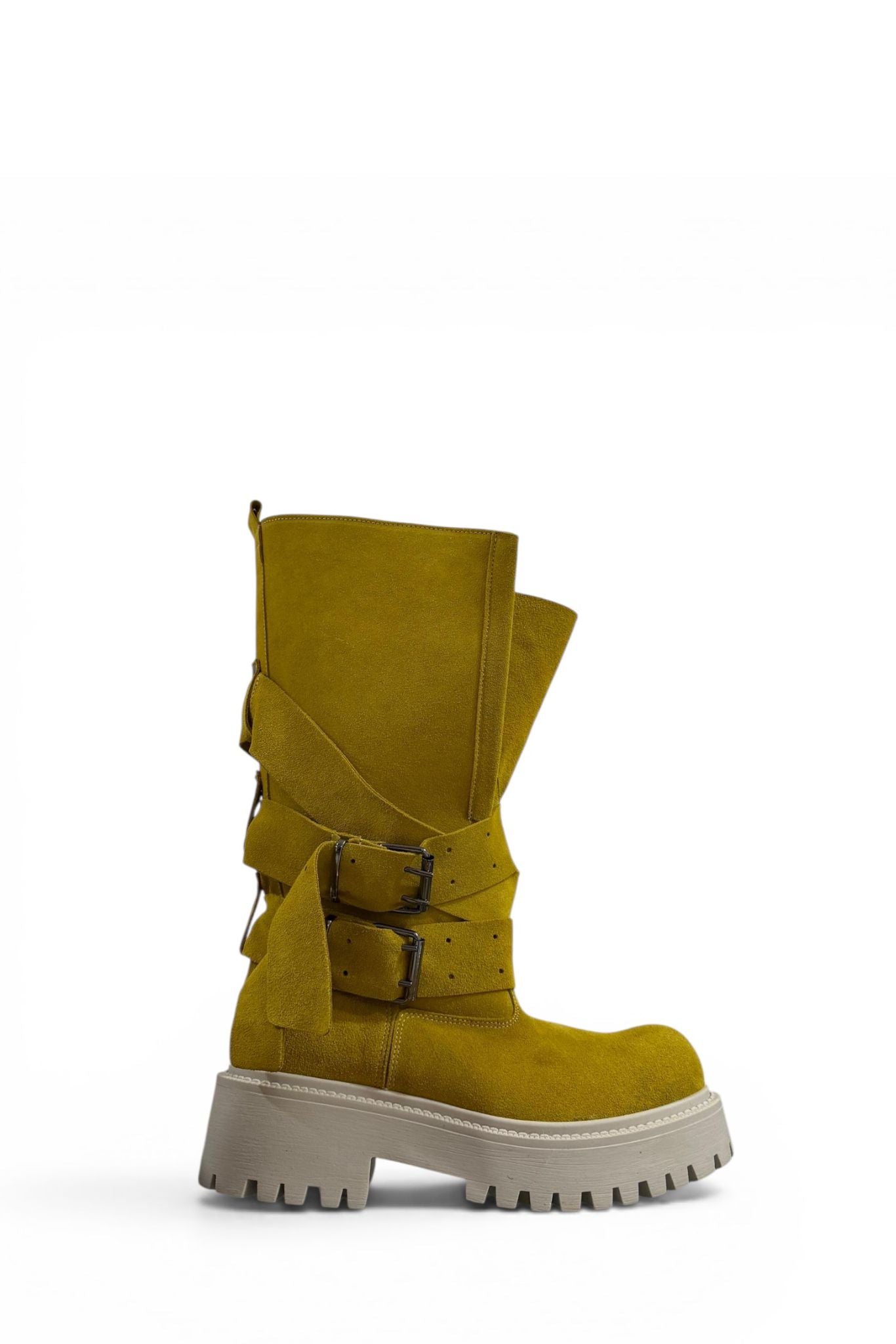 Amphibious with leather and suede straps - Kessy