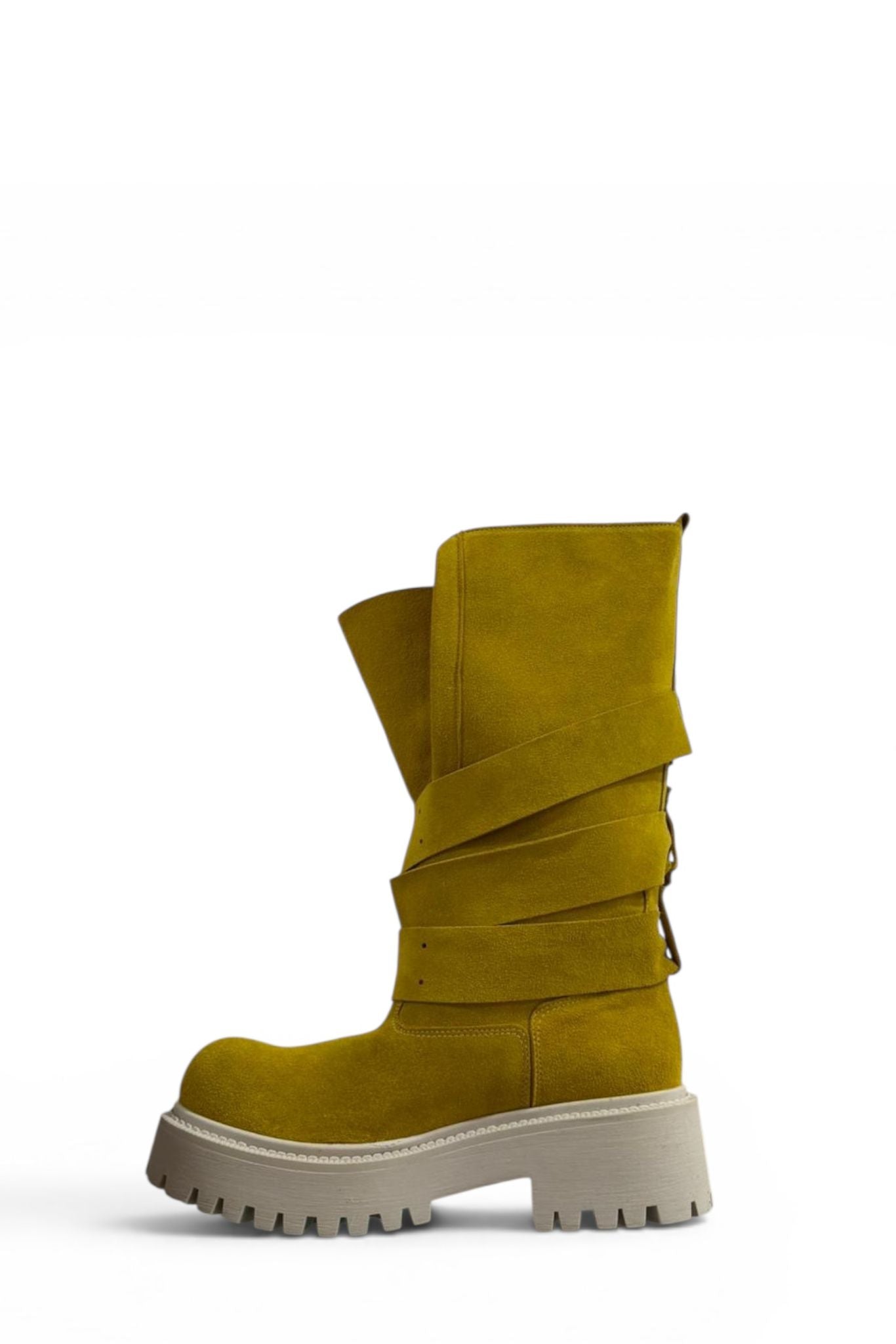 Amphibious with leather and suede straps - Kessy