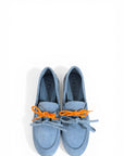 Mocassin en daim bleu ciel - Icon