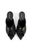 Sabot spuntato in pelle nero - Elizabeth