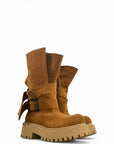 Amphibious with leather and suede straps - Kessy