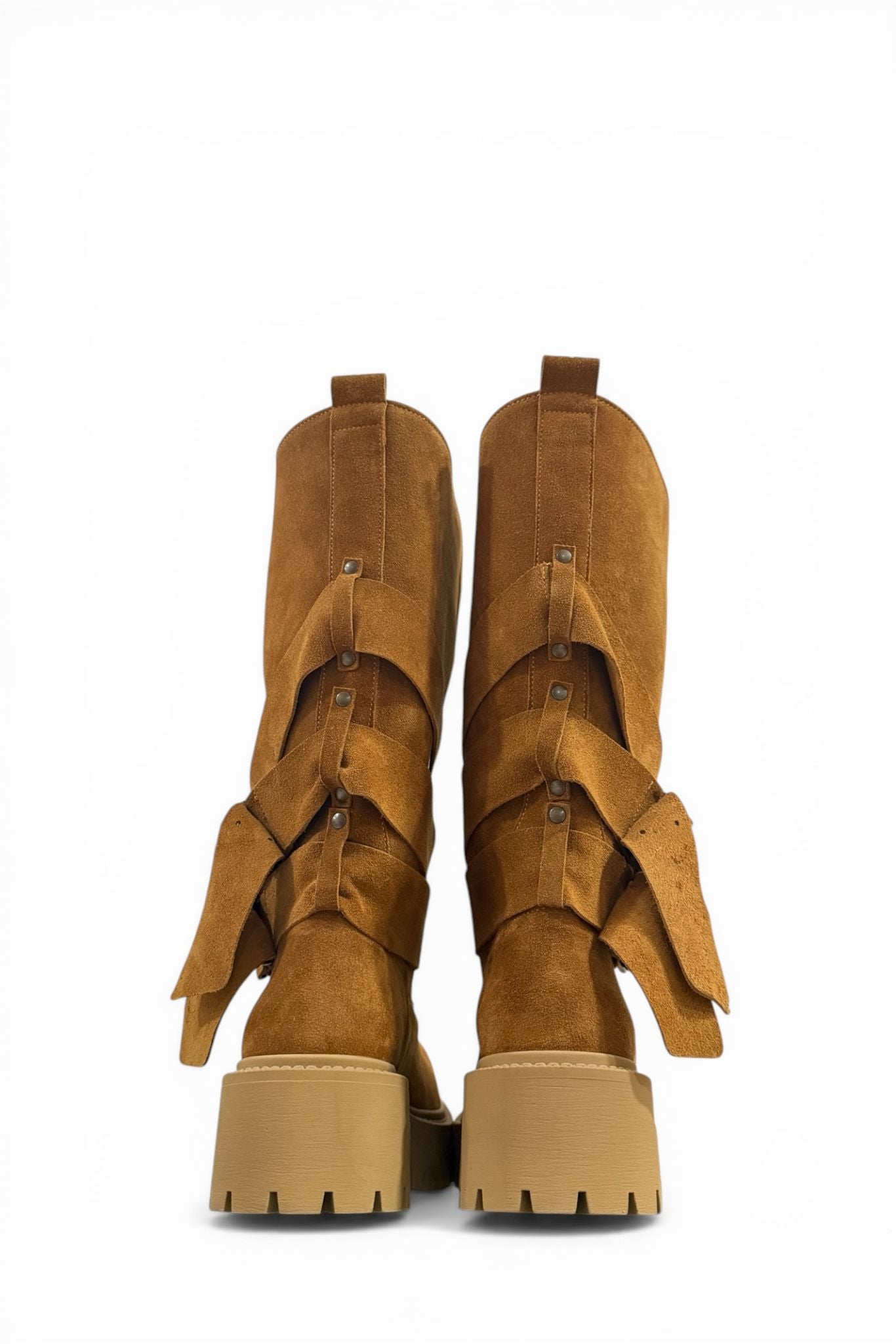 Amphibious with leather and suede straps - Kessy