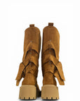 Amphibious with leather and suede straps - Kessy